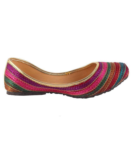 Raj Multi Color Ethnic Footwear - None