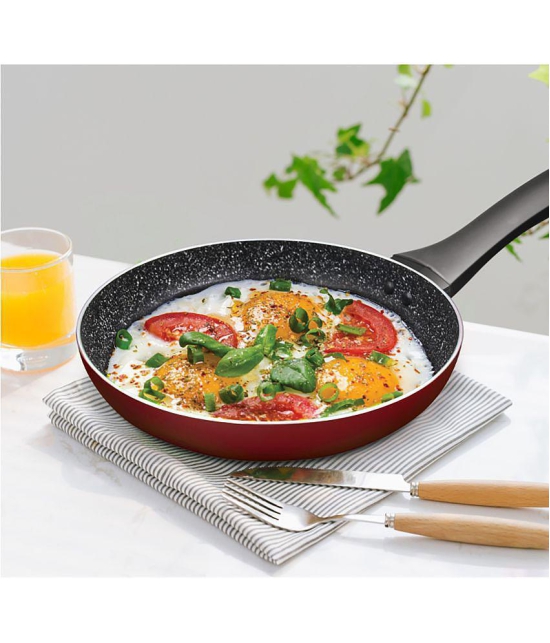 Milton Pro Cook Granito Induction Fry Pan, 26 cm, Burgundy