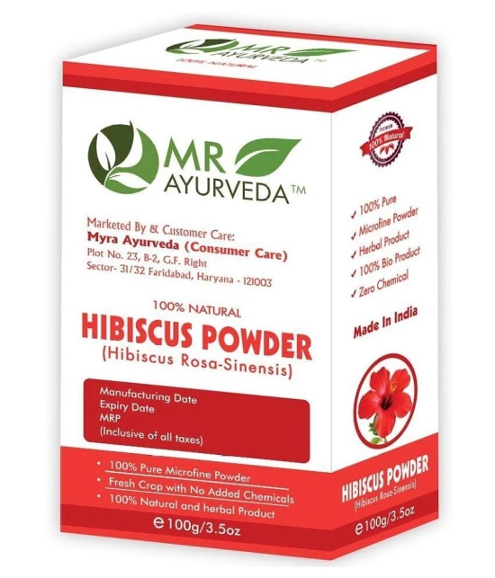 MR Ayurveda Hibiscus (Gudhal Powder) Hair Scalp Treatment 100 g