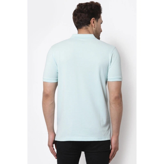 Red Tape Men Mint Blue Polo Neck T-Shirt