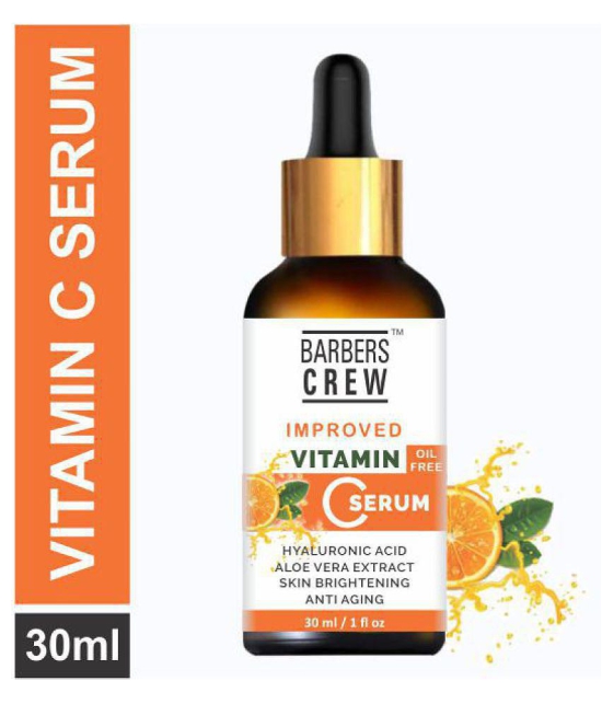 Barbers Crew Improved Vitamin C Face Serum- For Oil Free & Skin Whitening & Brightening Face Serum 30 mL