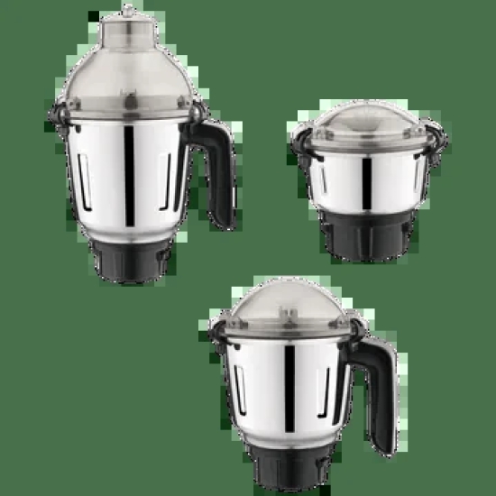 Croma 800 Watt 4 Jars Juicer Mixer Grinder (20000 RPM, Copper Motor, Black and Silver)