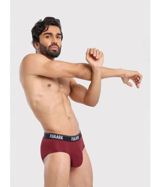 Fuaark Modal Mens Briefs ( Maroon ) FUSMBr - None