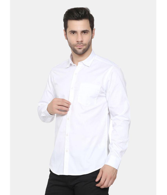 Life Roads - White Cotton Slim Fit Men's Casual Shirt ( Pack of 1 ) - None