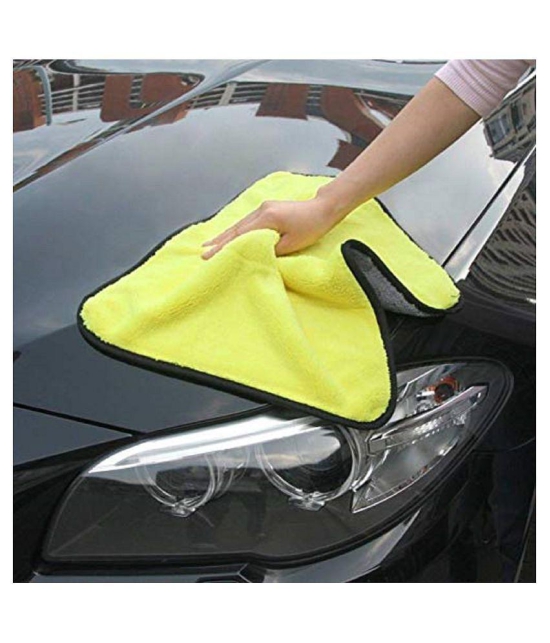 Penyan™ Heavy Microfiber Cloth for Car Cleaning and Detailing, Double Sided, Extra Thick Plush Microfiber Towel Lint-Free, Size 30x45cm, Pack of 2, multi color