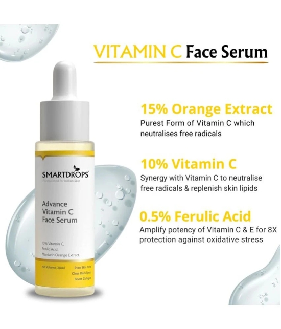 Smartdrops Face Serum Vitamin C Daily Care For All Skin Type ( Pack of 1 )