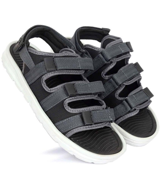 Aadi - Grey Mens Floater Sandals - None