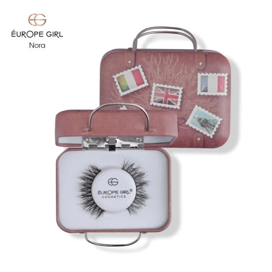 Clear Band Fluffy 3D Mink False Eyelashes-Nora