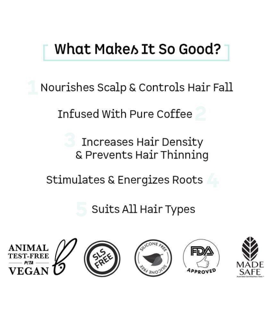 mCaffeine Coffee Hair Boost & Hair Fall Control Kit - Shampoo & Scalp Tonic 