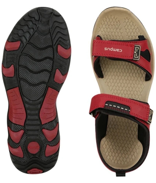 Campus - Red Mens Sandals - None