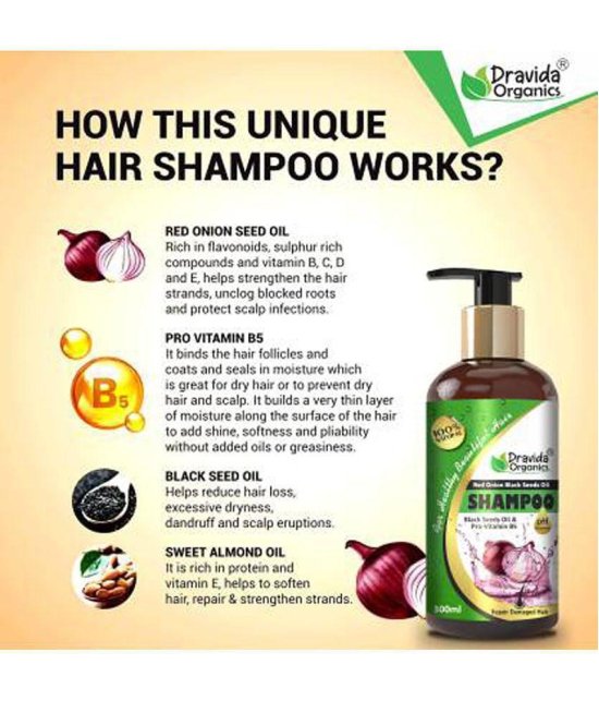 Dravida Organics - Anti Hair Fall Shampoo 300 ml (Pack of 2)