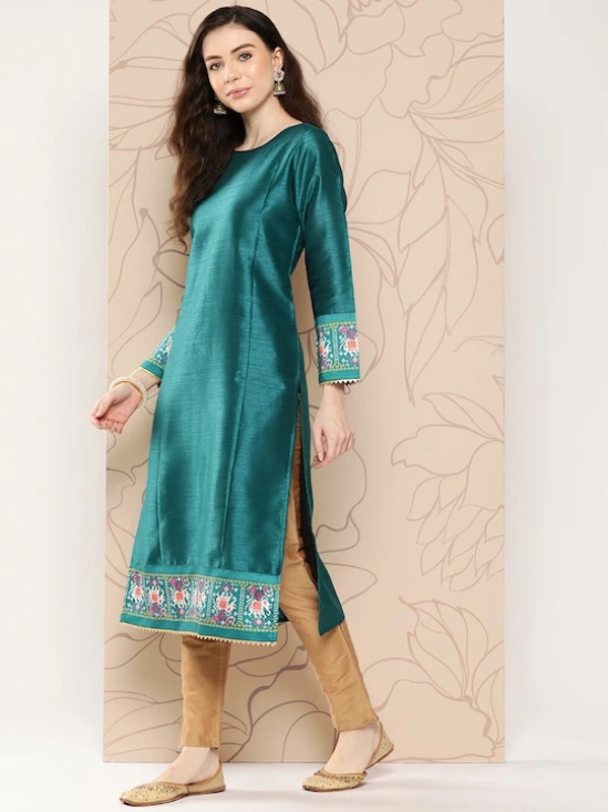 Women Ethnic Motifs Embroidered Gotta Patti Kurta