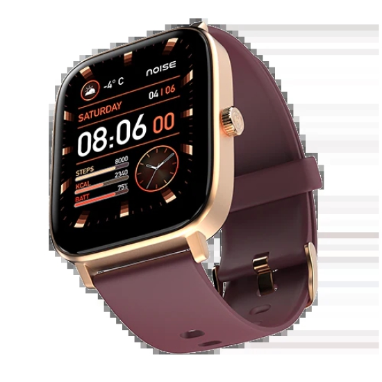 Noise Colorfit Icon 2 - 1.8'' Display with Bluetooth Calling, AI Voice Assistant Smartwatch Deep Wine