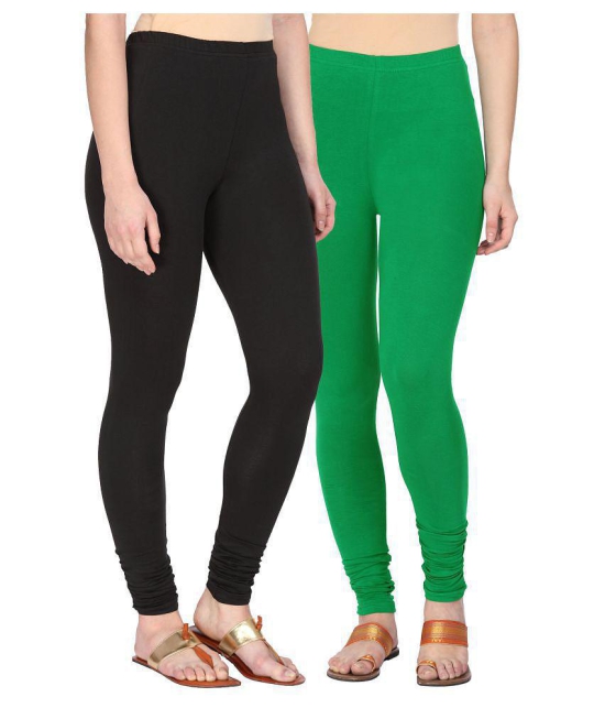 Alena Cotton Lycra Pack of 2 Leggings - XL