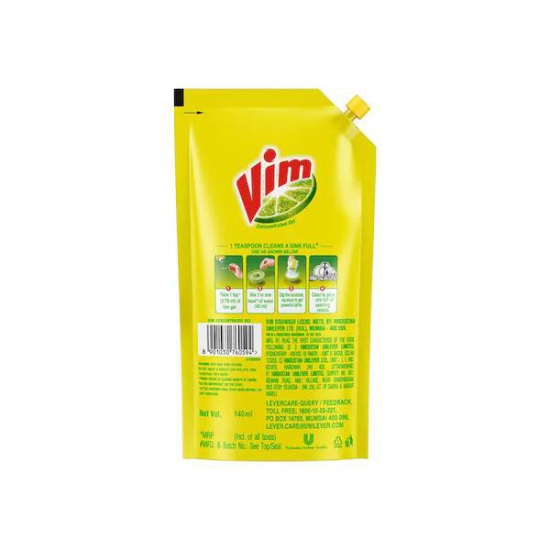 Vim Liquid Dish Wash Gel 140