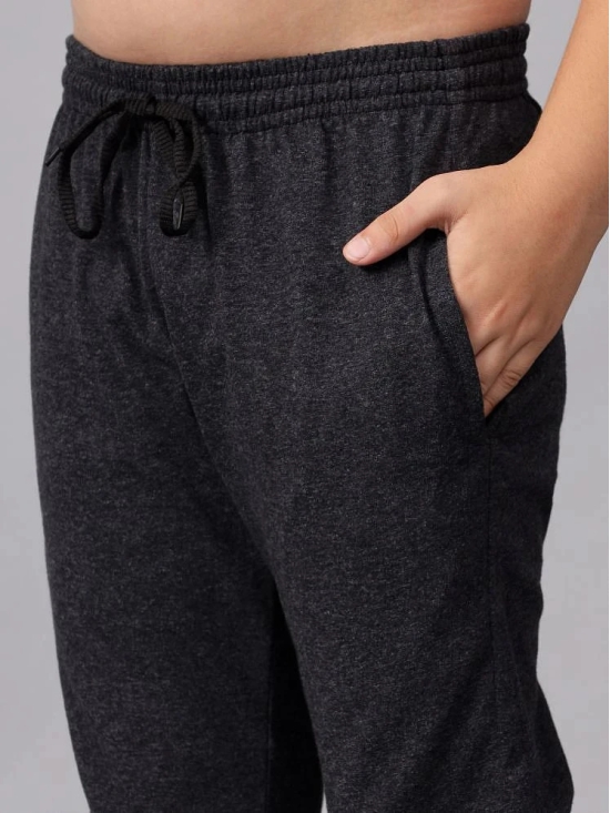 Diaz Pack of 1 Boys Cotton Blend Trackpant ( Charcoal ) - None