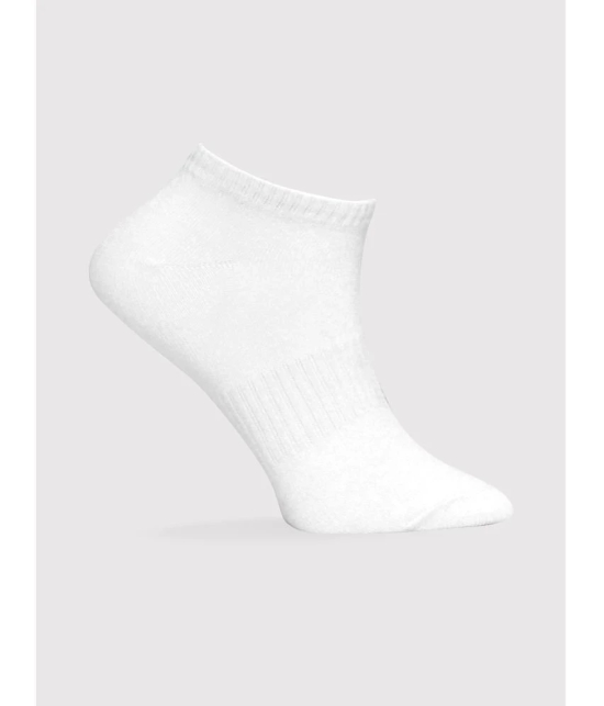 ONN - Cotton Mens Solid White Ankle Length Socks ( Pack of 3 ) - White