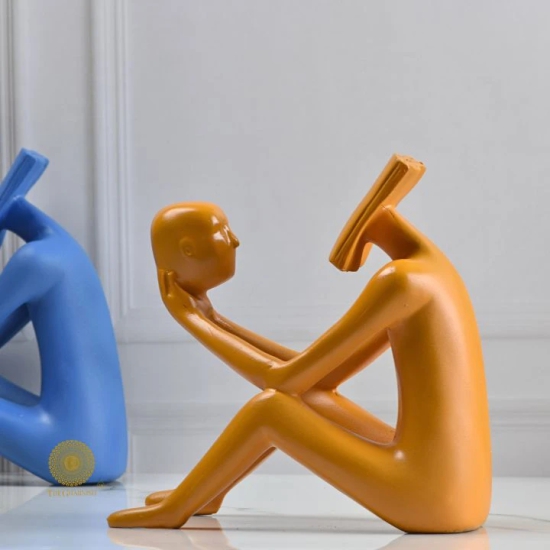 Self Refection Man Figurine-Blue