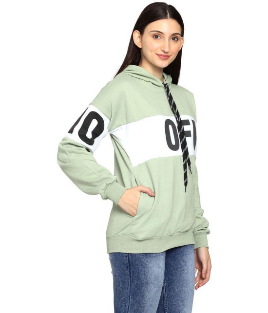 PPTHEFASHIONHUB Fleece Women''s Hooded Sweatshirt ( Turquoise ) - None