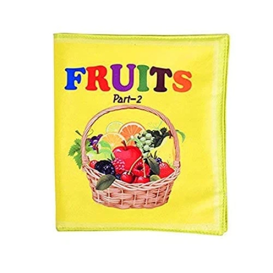 Skyculture? - Fruits Soft Cloth Book for Babies, Baby Learning Book, Early Education Toy, Gift for Babies Infants Toddlers - English Language - (Part II)