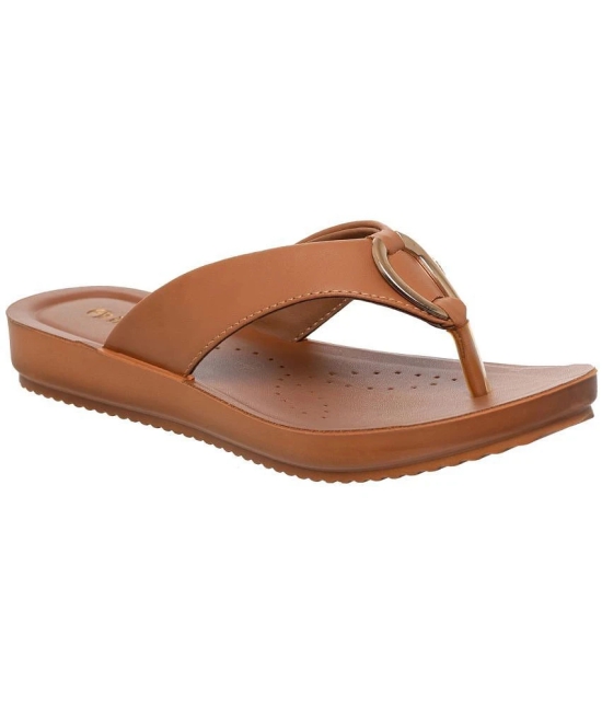 Inblu Tan Womens Slipper - None