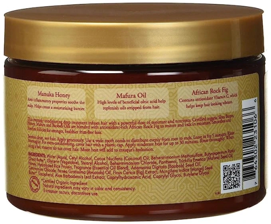 Shea Moisture - Manuka Honey & Mafura Oil - Intensive Hydration Masque - 12 Oz