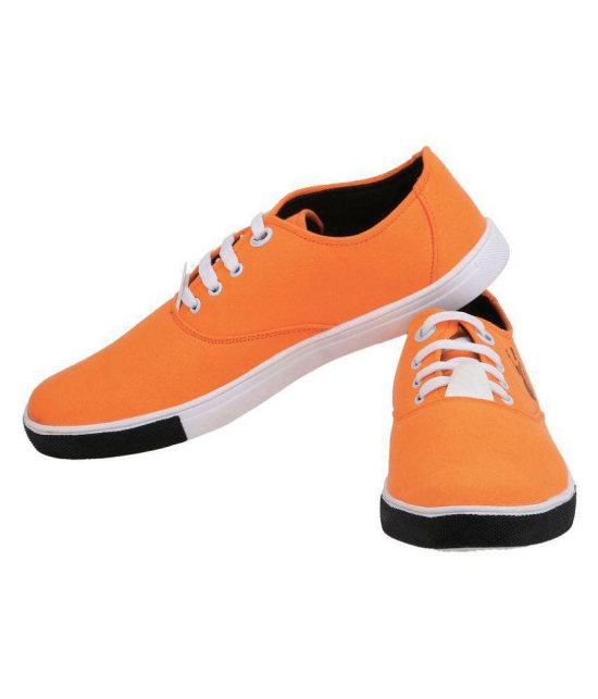 Kzaara 786-ORANGE Lifestyle Orange Casual Shoes - 6