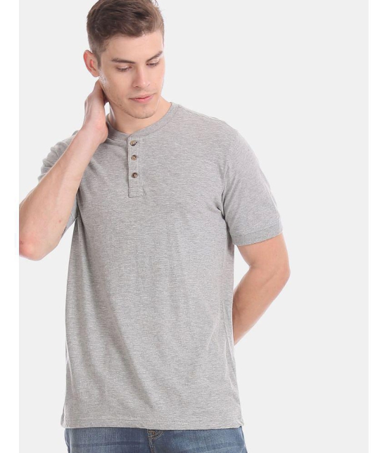 Aeropostale - Cotton Regular Fit Grey Men's T-Shirt ( Pack of 1 ) - None