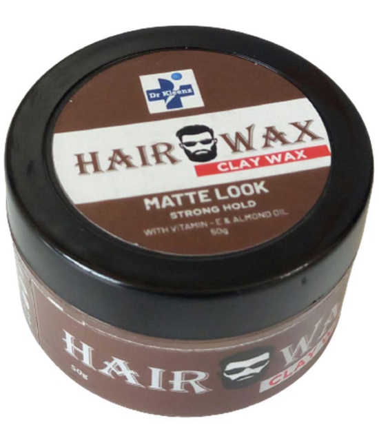 Dr Kleenz Clay Hair Wax, Matty look Strong Hold Wax 50 g