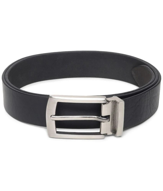 samtroh - Black Leather Mens Casual Belt ( Pack of 1 ) - None