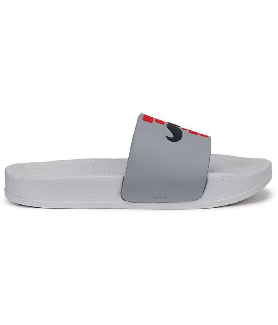 Bersache Grey Mens Slide Flip Flop - None