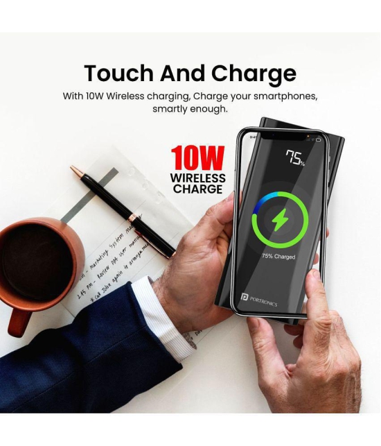 Portronics 10000 -mAh Li-Polymer Power Bank - Black