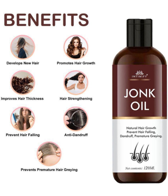 Intimify Jonk Hair Oil, hair growth oil, hair massage oil, new jonk oil, hair regrowth oil, hair growth vitalizer, 120 ml