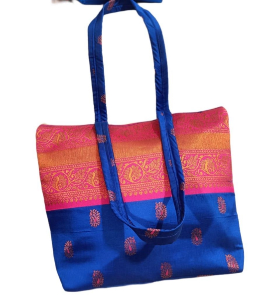 Paithani Handbag Blue