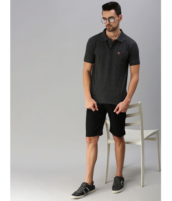 ONN - Charcoal Cotton Blend Regular Fit Mens Polo T Shirt ( Pack of 1 ) - None