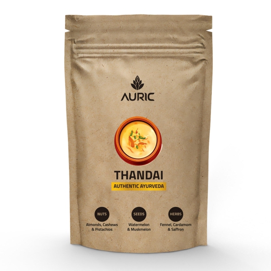 Auric Instant Ayurvedic Thandai Powder - with Real Nuts, Seeds and Spices 250gm