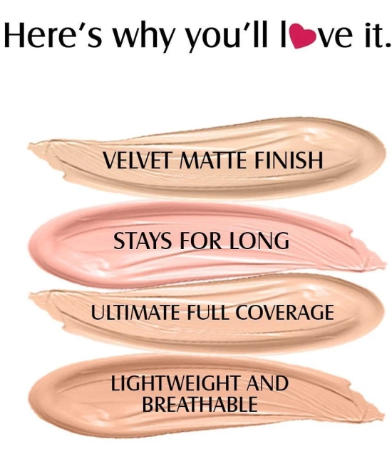 Glam21 Velvet Touch Oil Control Silk Foundation Waterproof SPF 35 Long Lasting 50g L.t Natural01