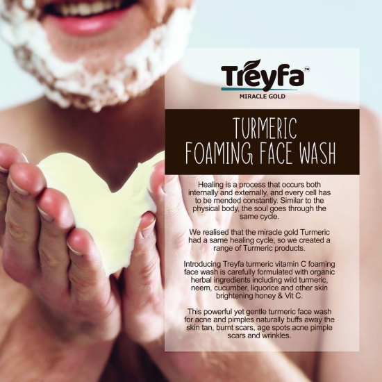 Treyfa turmeric vitamin C face wash