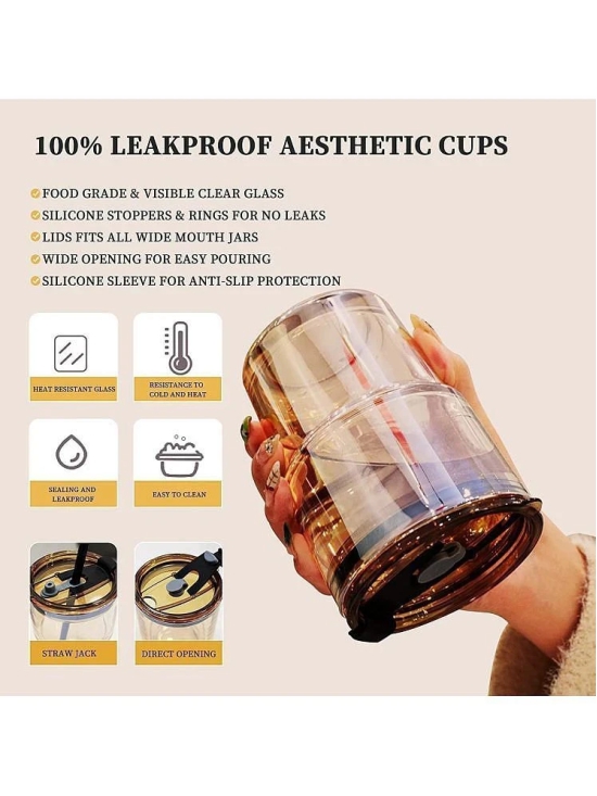 GKBOSS ?Leather  Coffee Cup Polycarbonate Travel Mug 400 mL ( Pack of 1 ) - Multi Color