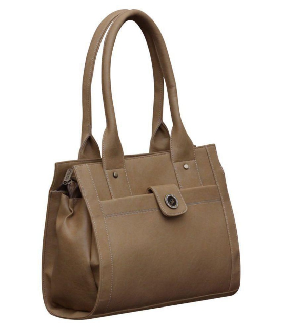 Fostelo Beige Faux Leather Shoulder Bag - Beige