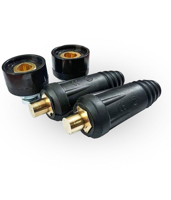 Laxmi Welding Cable Joint Quick Connectors (Size : 35-50, Male & Female) Plug Adapter and Socket for Welding Machine (2 Pieces of Male & 2 Pieces of Female connector)