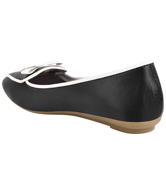 Shoetopia Girls Bow Detailed Casual Black Bellies - None