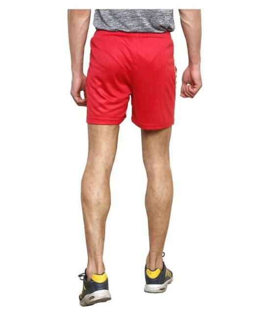 Dida Red Polyester Fitness Shorts - None