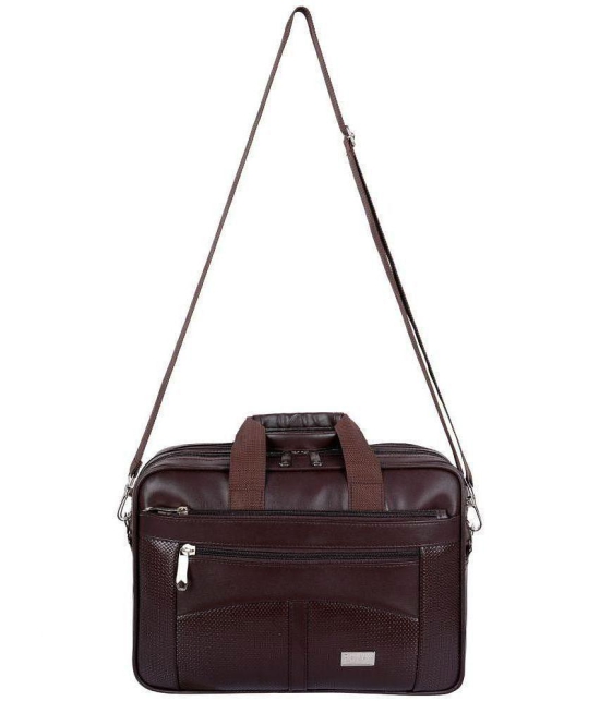 Raylan Brown Textured Messenger Bag - Brown