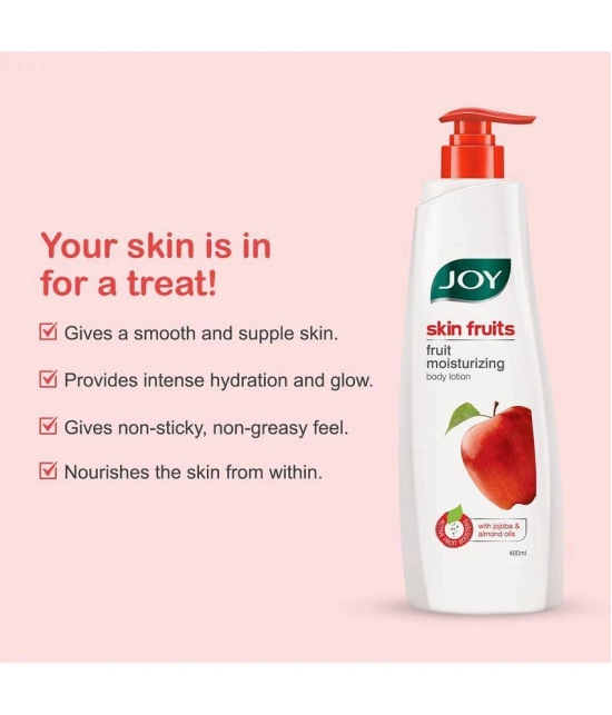 Joy Skin Fruits Moisturizing Body Lotion - Lightweight, Non Sticky & Non Greasy 500ml, (Pack of 1)