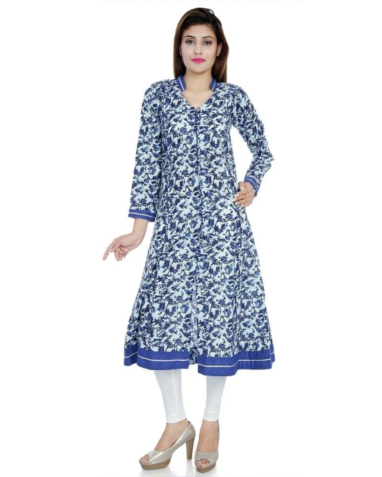 Divena Blue Cotton Kurtis - 5XL