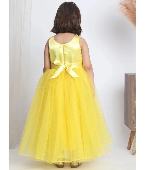 Toy Balloon Kids Yellow Net Girls Gown ( Pack of 1 ) - None