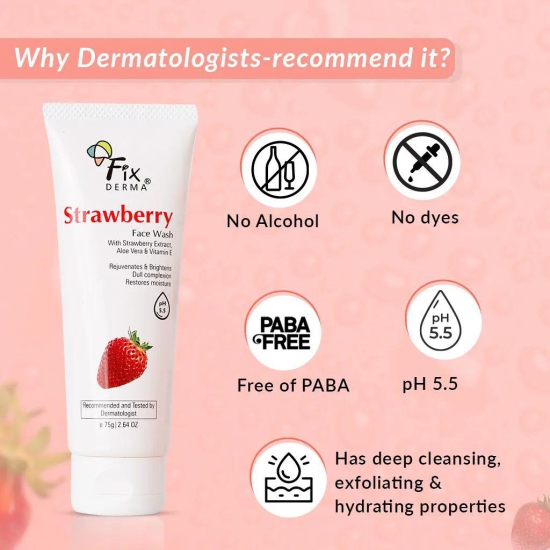 Fixderma Strawberry Face Wash