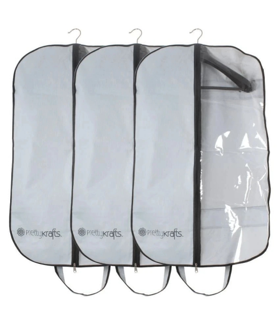 PrettyKrafts Half Transparent Coat Cover | Cloth Cover | Blazer Cover (Set of 3)