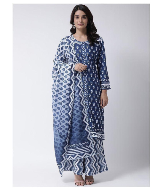 Hangup Blue Chanderi Dupatta